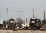 NS 1630 & NS 741 sit in Pomona yard